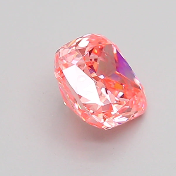 cushion 1.03 carat fancy vivid pink vvs2  vg vg strong