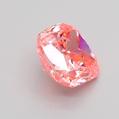 CUSHION 1.03 CARAT FANCY VIVID PINK VVS2  VG VG STRONG