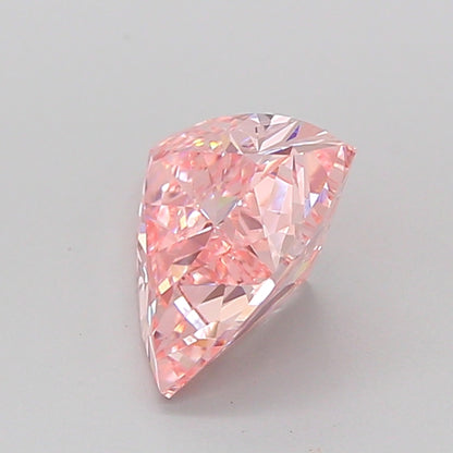 TRIANGULAR 1.35 CARAT FANCY INTENSE PINK VVS1  VG VG STRONG
