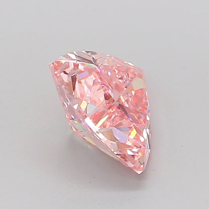 TRIANGULAR 1.35 CARAT FANCY INTENSE PINK VVS1  VG VG STRONG
