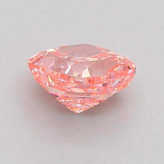 cushion 1.5 carat fancy vivid pink vvs2  vg ex strong