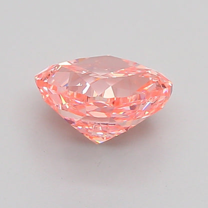 CUSHION 1.5 CARAT FANCY VIVID PINK VVS2  VG EX STRONG