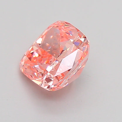 CUSHION 1.5 CARAT FANCY VIVID PINK VVS2  VG EX STRONG
