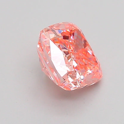 CUSHION 1.5 CARAT FANCY VIVID PINK VVS2  VG EX STRONG