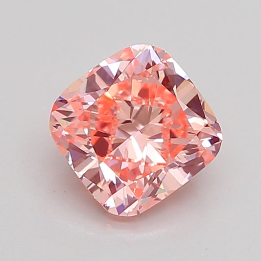 CUSHION 1.5 CARAT FANCY VIVID PINK VVS2  VG EX STRONG