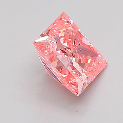 PRINCESS 0.92 CARAT FANCY INTENSE PINK VVS2  VG EX STRONG