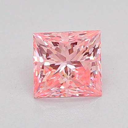 PRINCESS 0.77 CARAT FANCY INTENSE PINK VVS2  VG VG STRONG