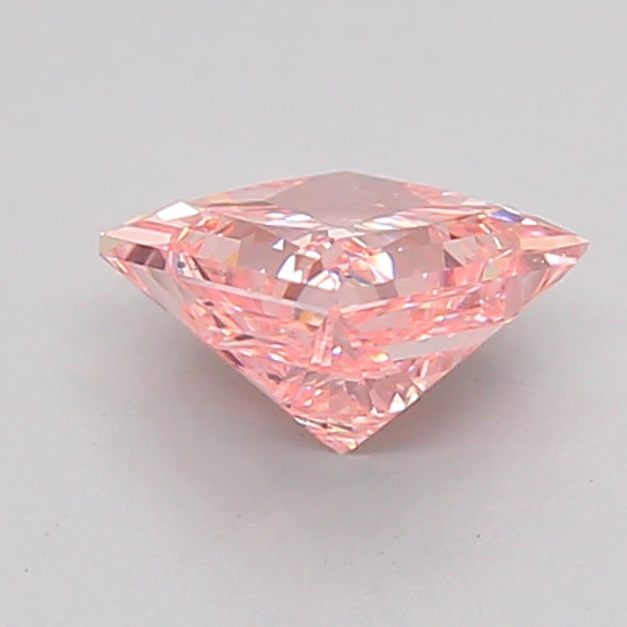 princess 0.94 carat fancy intense pink vvs2  vg vg strong
