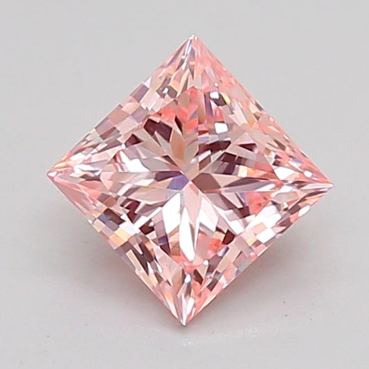 PRINCESS 0.94 CARAT FANCY INTENSE PINK VVS2  VG VG STRONG