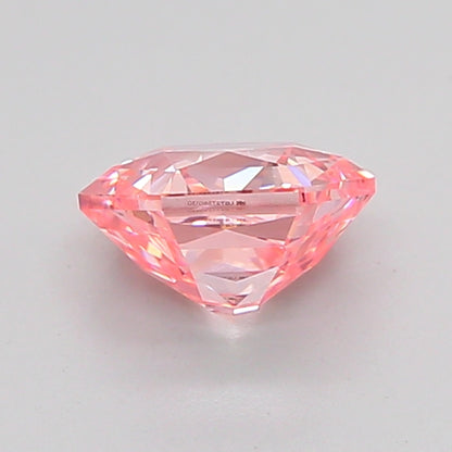 HEXAGONAL 1.08 CARAT FANCY INTENSE PINK VVS2  VG VG SLIGHT