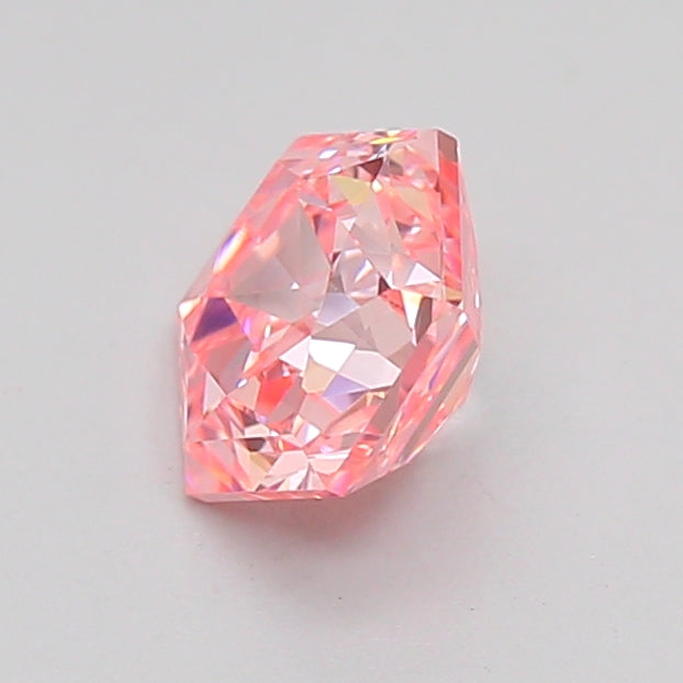 hexagonal 1.08 carat fancy intense pink vvs2  vg vg slight