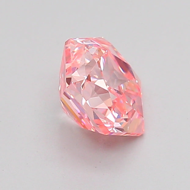 hexagonal 1.08 carat fancy intense pink vvs2  vg vg slight