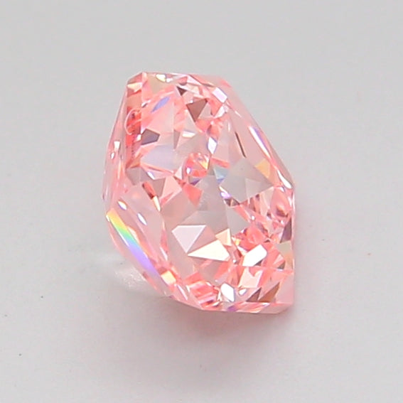 hexagonal 1.03 carat fancy intense pink vvs2  vg ex slight