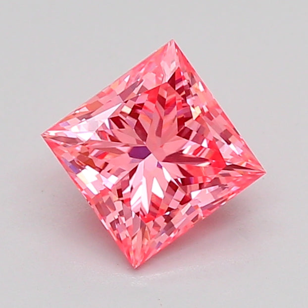 princess 1.1 carat fancy vivid pink vvs2  vg good strong