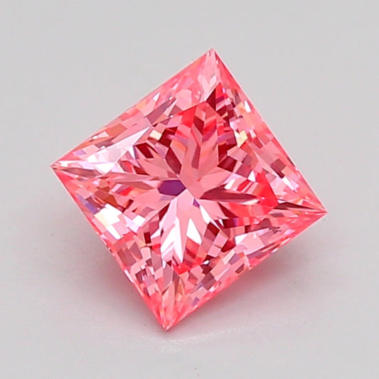 PRINCESS 1.1 CARAT FANCY VIVID PINK VVS2  VG Good STRONG