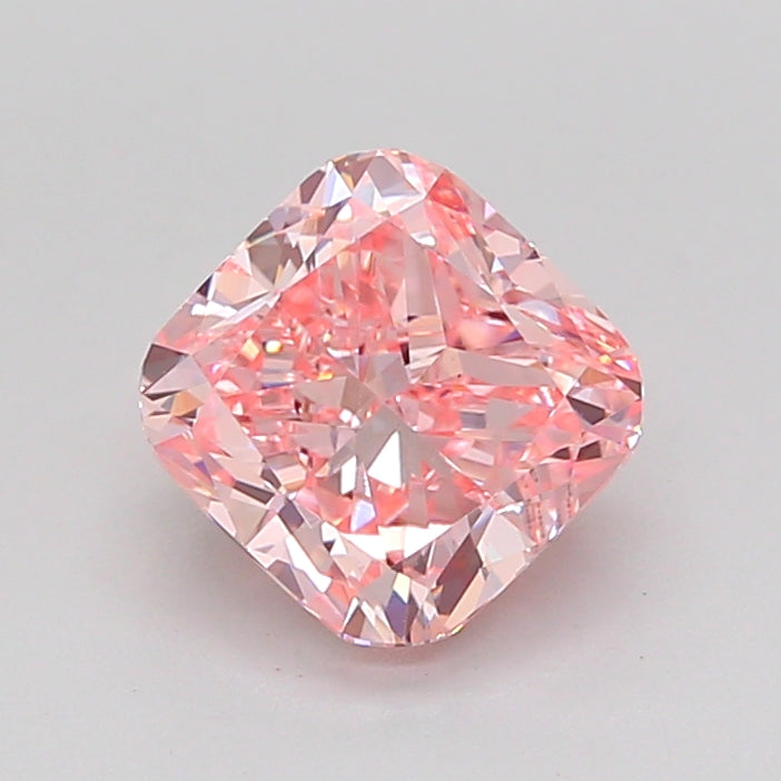 cushion 1.52 carat fancy intense pink vs2  vg fair strong