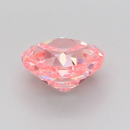 CUSHION 1.54 CARAT FANCY VIVID PINK VVS2  VG VG STRONG