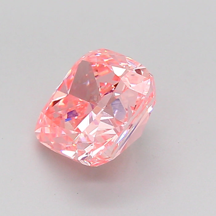 cushion 1.54 carat fancy vivid pink vvs2  vg vg strong