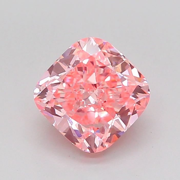 cushion 1.54 carat fancy vivid pink vvs2  vg vg strong