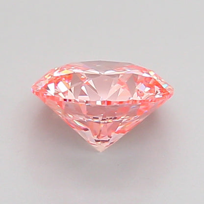 ROUND 1.08 CARAT FANCY INTENSE PINK VVS2 ID EX EX SLIGHT