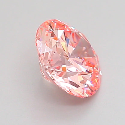 ROUND 1.08 CARAT FANCY INTENSE PINK VVS2 ID EX EX SLIGHT