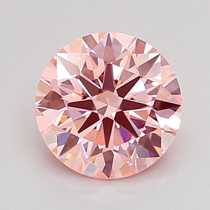ROUND 1.08 CARAT FANCY INTENSE PINK VVS2 ID EX EX SLIGHT