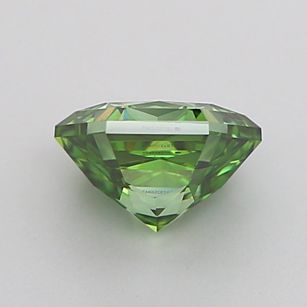 hexagonal 1.02 carat fancy vivid green vs1  vg ex none