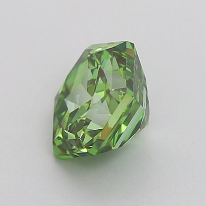 HEXAGONAL 1.02 CARAT FANCY VIVID GREEN VS1  VG EX NONE