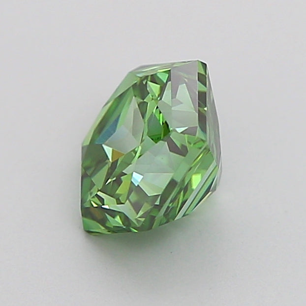 hexagonal 1.03 carat fancy vivid green vs1  vg ex none