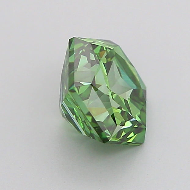 hexagonal 1.03 carat fancy vivid green vs1  vg ex none