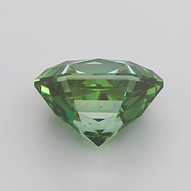 hexagonal 1.06 carat fancy vivid green vs1  vg ex none