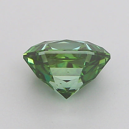 HEXAGONAL 1.06 CARAT FANCY VIVID GREEN VS1  VG EX NONE