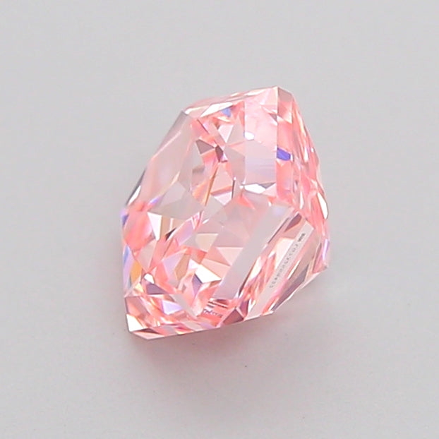 hexagonal 1.05 carat fancy vivid pink vvs2  vg ex strong