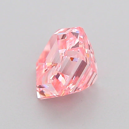 HEXADECAGONAL 0.98 CARAT FANCY VIVID PINK VS1  VG VG STRONG