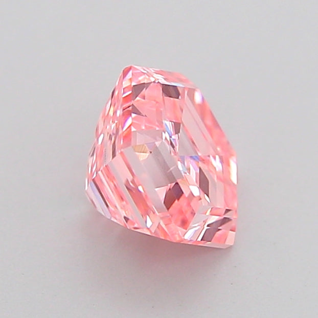 hexadecagonal 0.98 carat fancy vivid pink vs1  vg vg strong