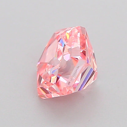 HEXAGONAL 1.01 CARAT FANCY INTENSE PINK VVS2  VG VG STRONG