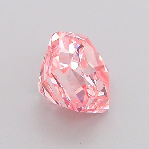 hexagonal 1.01 carat fancy intense pink vvs2  vg vg strong