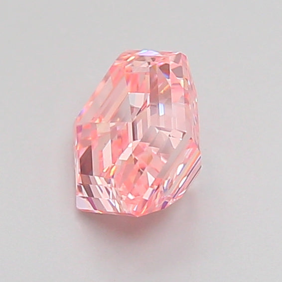 hexagonal 1.02 carat fancy vivid pink vs1  vg vg strong