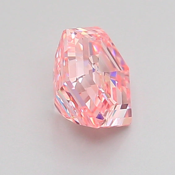 hexagonal 1.02 carat fancy vivid pink vs1  vg vg strong