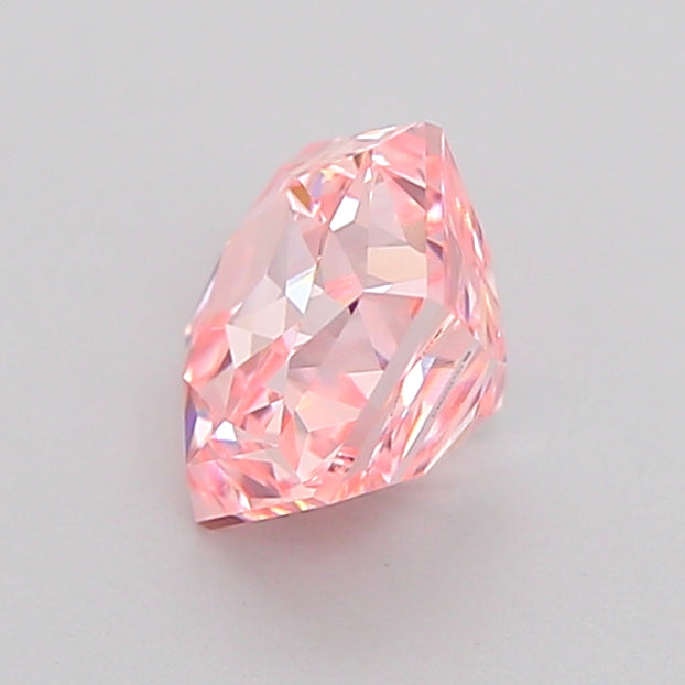 hexagonal 1.05 carat fancy intense pink vvs2  vg vg slight