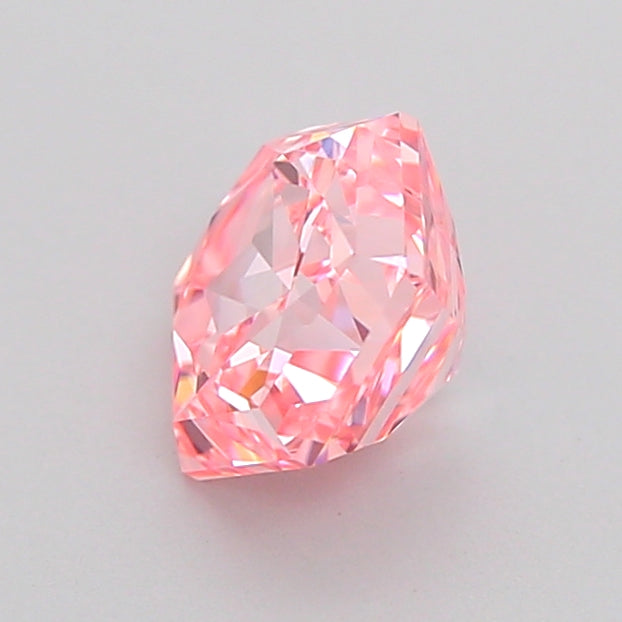hexagonal 1.1 carat fancy vivid pink vvs1  vg ex slight