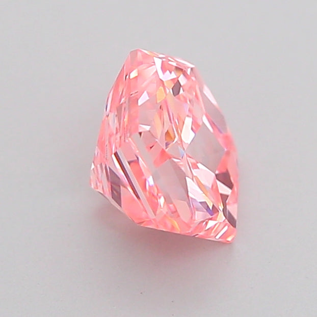 hexagonal 1.07 carat fancy vivid pink vvs2  vg vg strong
