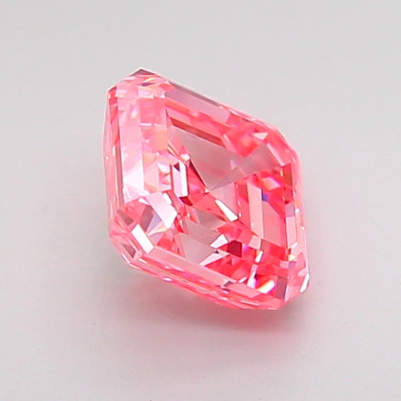 asscher 1.04 carat fancy vivid pink vvs1  ex vg strong