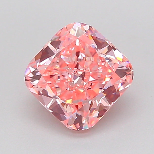 cushion 1.3 carat fancy vivid pink vs2  ex vg strong