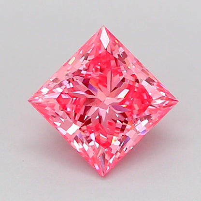 PRINCESS 1.04 CARAT FANCY VIVID PINK VVS2  VG VG STRONG