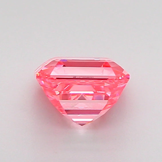 asscher 1.04 carat fancy vivid pink vs1  ex ex strong