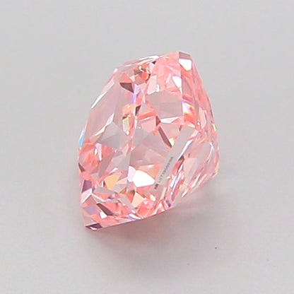 HEXAGONAL 1.02 CARAT FANCY VIVID PINK VS1  VG EX STRONG