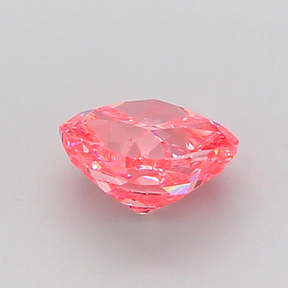 CUSHION 1 CARAT FANCY VIVID PINK VVS2  VG EX STRONG