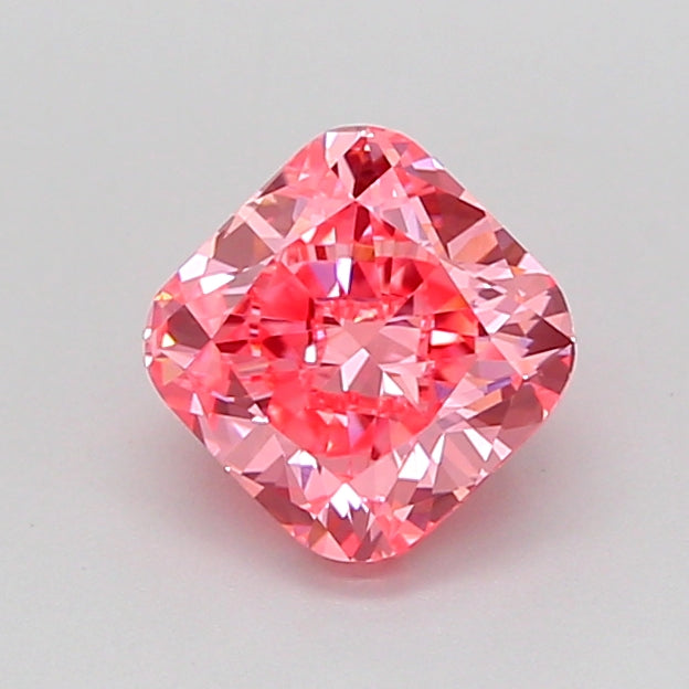 cushion 1 carat fancy vivid pink vvs2  vg ex strong