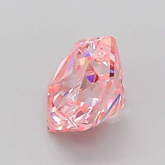hexagonal 1.02 carat fancy intense pink vs1  vg ex strong